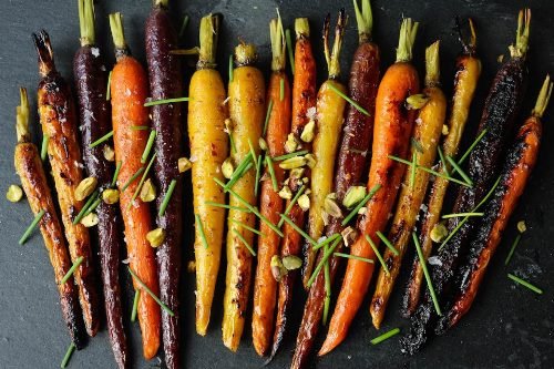 Maple Dijon Roasted Carrots